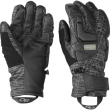 Outdoor Research Knuckleduster Gloves - Waterproof, Insulated (For Men) in Black Print/Black - Closeouts