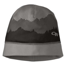 Outdoor Research Radiant Fleece Graphic Beanie Hat (For Men and Women) in Pewter/Black - Closeouts