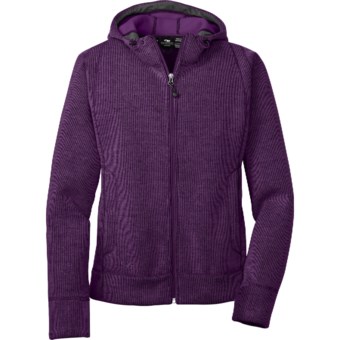 Outdoor Research Salida Hoodie Sweater - Zip Front (For Women) in Plum