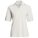 Outer Banks Active Pinpoint Pique Polo Shirt - Stretch Cotton, Short Sleeve (For Women)