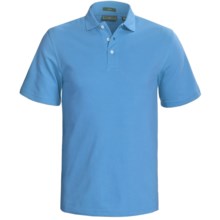 Outer Banks Cool-DRI® Performance Polo Shirt - Cotton Blend, Short Sleeve (For Men) in Aquatic Blue - Closeouts