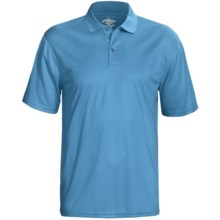 Outer Banks Cool-DRI® Textured Performance Polo Shirt - Short Sleeve (For Men) in Aquatic Blue - Closeouts