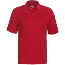 Outer Banks Cool-DRI® Textured Performance Polo Shirt - Short Sleeve (For Men) in Bright Red - Closeouts