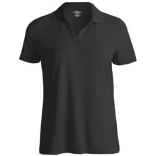 Outer Banks Cool-DRI® Textured Performance Polo Shirt - Short Sleeve (For Women) in Black - Closeouts