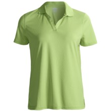 Outer Banks Cool-DRI® Textured Performance Polo Shirt - Short Sleeve (For Women) in Spring Green - Closeouts
