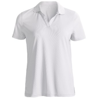 Outer Banks Cool-DRI® Textured Performance Polo Shirt - Short Sleeve (For Women) in White