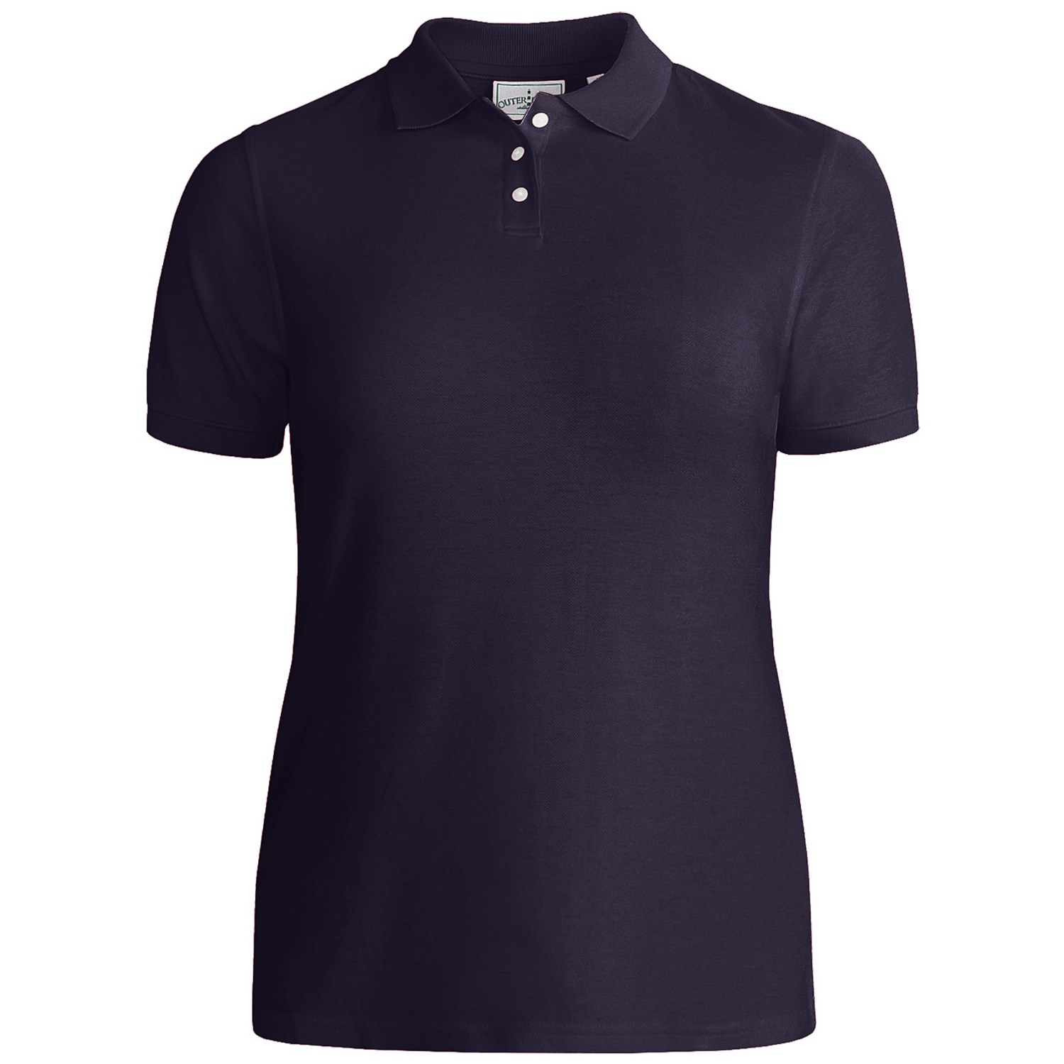 Outer Banks Essential Blended Pique Polo Shirt - Wrinkle Resistant, Short Sleeve (For Women 