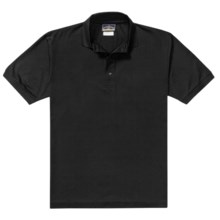 Outer Banks Pima Pique Polo Shirt - Double Mercerized, Short Sleeve (For Men) in Black - Closeouts