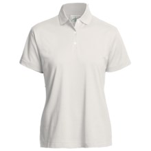 Outer Banks Polo Shirt - Mercerized Pima Pique Cotton, Short Sleeve (For Women) in White - Closeouts