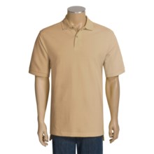 Outer Banks Premium Pique Polo Shirt - Short Sleeve (For Men) in Chino - Closeouts