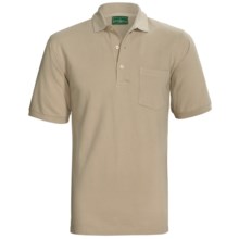 Outer Banks Ultimate Cotton Polo Shirt - Pocket, Short Sleeve (For Men) in Putty - Closeouts