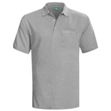 Outer Banks Ultimate Cotton Polo Shirt - Pocket, Short Sleeve (For Men) in Sports Grey - Closeouts
