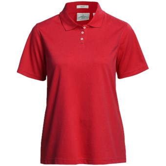 Outer Banks Ultimate Performance Polo Shirt - Moisture Wicking, Short Sleeve (For Women) in Bright Red