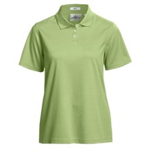 Outer Banks Ultimate Performance Polo Shirt - Moisture Wicking, Short Sleeve (For Women) in Spring Green - Closeouts