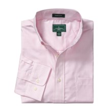Outer Banks Ultimate Wrinkle-Resistant Dress Shirt - Cotton Oxford, Long Sleeve (For Men) in White/Pink Stripe - Closeouts