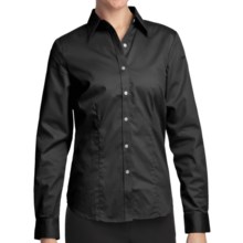 Outer Banks Ultimate Wrinkle-Resistant Dress Shirt - Cotton Twill, Long Sleeve (For Women) in Black - Closeouts