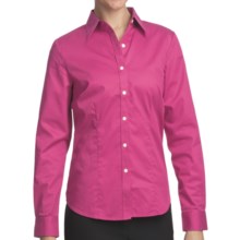 Outer Banks Ultimate Wrinkle-Resistant Dress Shirt - Cotton Twill, Long Sleeve (For Women) in Boysenberry - Closeouts