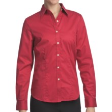 Outer Banks Ultimate Wrinkle-Resistant Dress Shirt - Cotton Twill, Long Sleeve (For Women) in Cranberry - Closeouts