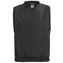Outer Banks Windvest - V-Neck (For Men and Women) in Black/Wine - Closeouts