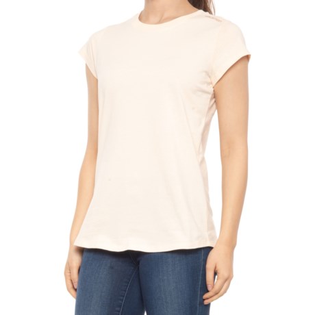 Salomon Outlife Scoop Hem T-Shirt - Short Sleeve (For Women) - NUDE (L )