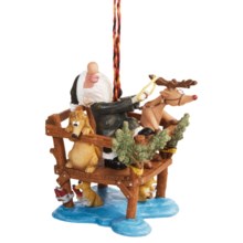 Outside Inside Santa Ornaments - Outdoor Themed in Slingshot - Closeouts
