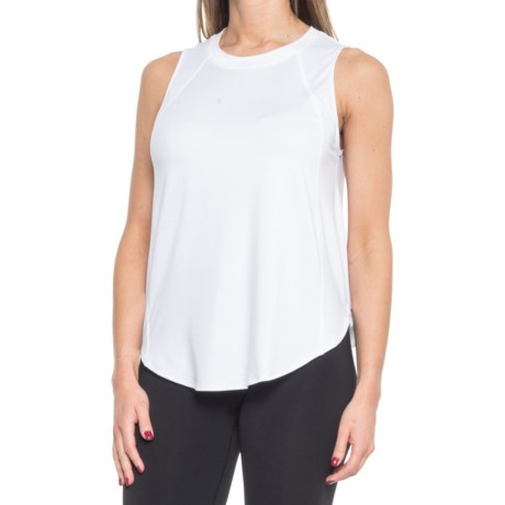 Yogalicious Oversized Tank Top (For Women) - WHITE (S )