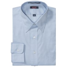 Overton Wrinkle-Free Pinpoint Cotton Shirt - Long Sleeve (For Men) in Blue - Closeouts