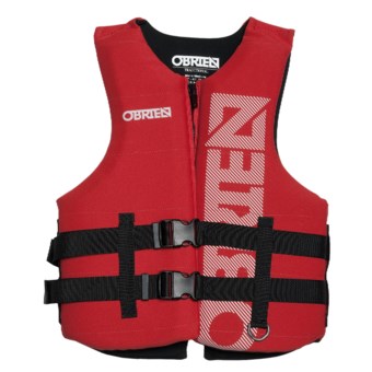 O’Brien Traditional Neoprene PFD Life Jacket - USCG Approved, Type III (For Men) in Red