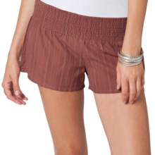 O’Neill Be Free Shorts - Smocked Waist (For Women) in Rust - Closeouts
