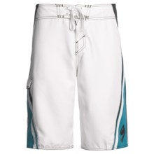 O’Neill Grinder Boardshorts (For Men) in White - Closeouts