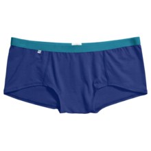 Pact Boy Short Underwear - Stretch Organic Cotton (For Women) in Navy - Closeouts