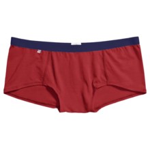 Pact Boy Short Underwear - Stretch Organic Cotton (For Women) in Red - Closeouts