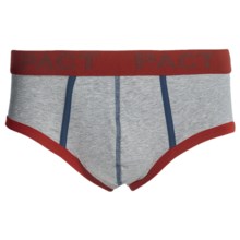 Pact Essentials Organic Cotton Briefs - Underwear (For Men) in Heather Grey/Red Pop - Closeouts