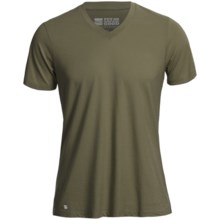 Pact Essentials V-Neck T-Shirt - Organic Cotton-Modal, Short Sleeve (For Men) in Olive - Closeouts