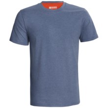 Pact Organic Cotton Heathered T-Shirt - Crew Neck, Short Sleeve (For Men) in Denim Heather - Closeouts
