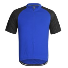 Pactimo 5280 Cycling Jersey - Zip Neck, Short Sleeve (For Men) in Blue/Black - Closeouts
