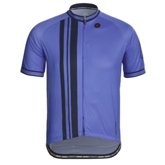 Pactimo Ascent Cycling Jersey - Full-Zip, Short Sleeve (For Men) in Vail Blue/Midnight