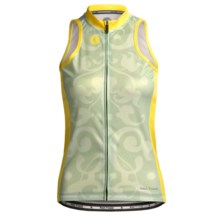Pactimo Continental Cycle Jersey - Sleeveless (For Women) in Bok Choy/Primrose/Comfrey Green Baroque Combo - Closeouts