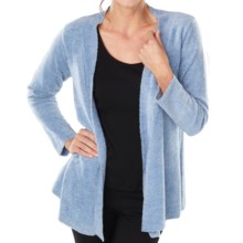 Paddi Murphy Boucle Cardigan Sweater - Open Front (For Women) in Chambray - Closeouts