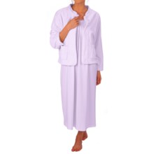Paddi Murphy Cloud Fleece Bed Jacket (For Women) in Violet - Closeouts