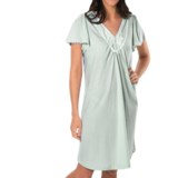 Paddi Murphy Softies Annie Nightgown - Pointelle Knit, Short Sleeve (For Women)