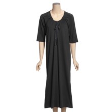 Paddi Murphy Softies Carrie Nightgown - 3/4 Sleeve (For Women) in Black - Closeouts