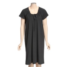 Paddi Murphy Softies Carrie Nightgown - Short Sleeve (For Women) in Black - Closeouts