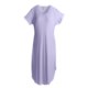 Paddi Murphy Softies Long Nightgown - Georgette, V-Neck, Short Sleeve (For Women)