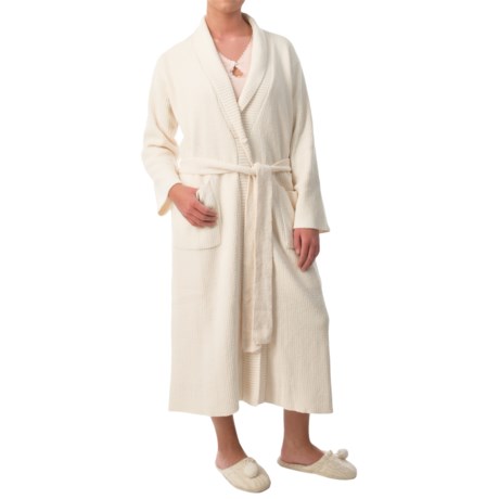Paddi Murphy Softies Long Ribbed Chenille Robe Long Sleeve (For Women)