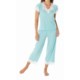 Paddi Murphy Softies Melanie Capri Pajamas - Short Sleeve (For Plus Size Women)