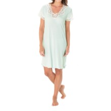 Paddi Murphy Softies Melanie Nightgown - Short Sleeve (For Women) in Mint - Closeouts