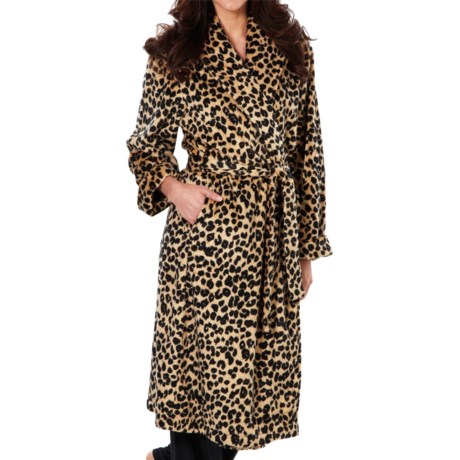 leopard print robe long