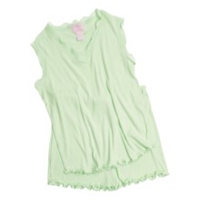 Paddi Murphy Softies Short Pajamas - Georgette, Sleeveless (For Women) in Light Green - Closeouts