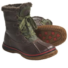 Pajar Ice Boots - Waterproof (For Women) in Dark Brown/Military Green - Closeouts